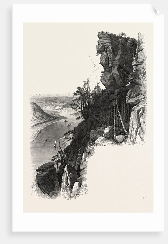 Bastei Bridge Look Out, Saxon Switzerland, Sachsische Schweiz, Bastei, Germany by Anonymous