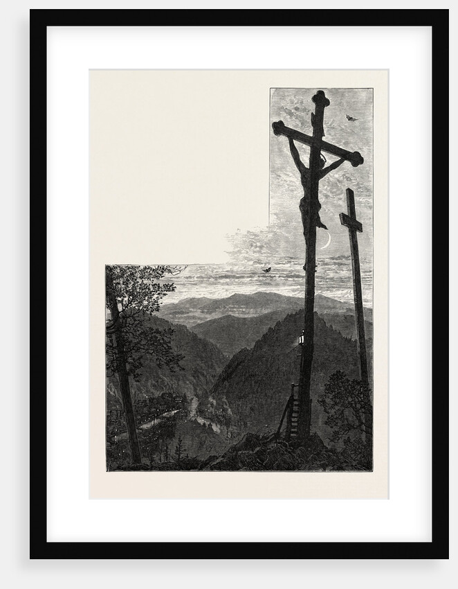 Calvary, Karlsbad, Andelska Hora, Engelhaus, Karlovy Vary, Czech Republic by Anonymous
