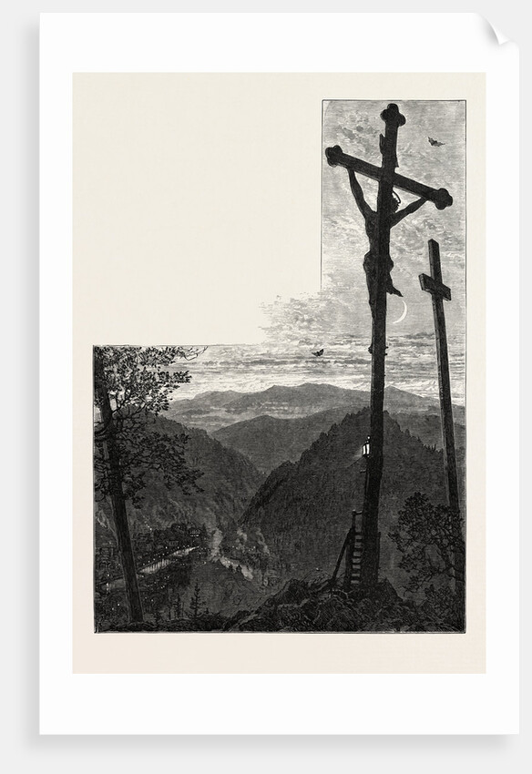 Calvary, Karlsbad, Andelska Hora, Engelhaus, Karlovy Vary, Czech Republic by Anonymous