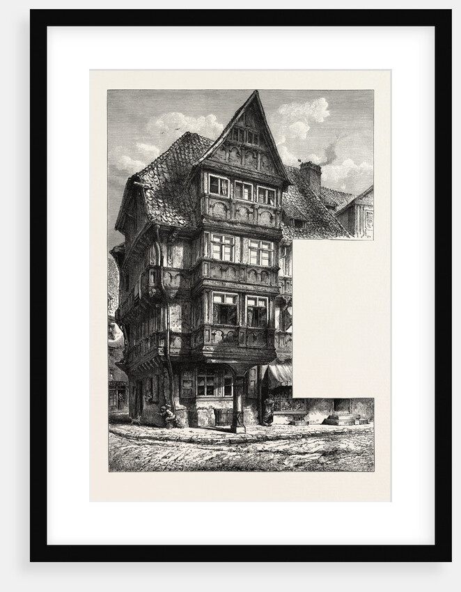 Old Houses in Halberstadt, Germany by Anonymous