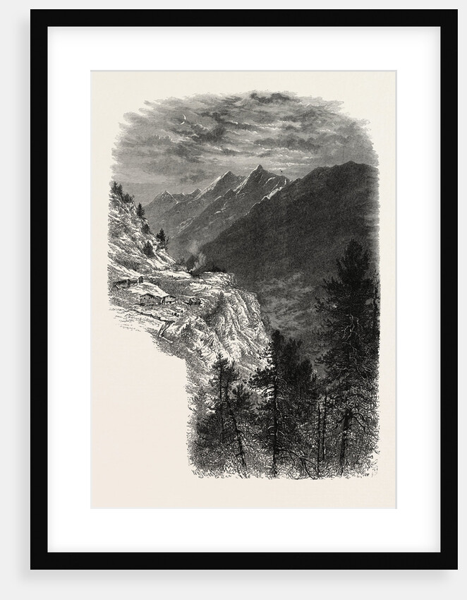 The Mischabelhorner, from the Zmutt Valley, Switzerland by Anonymous