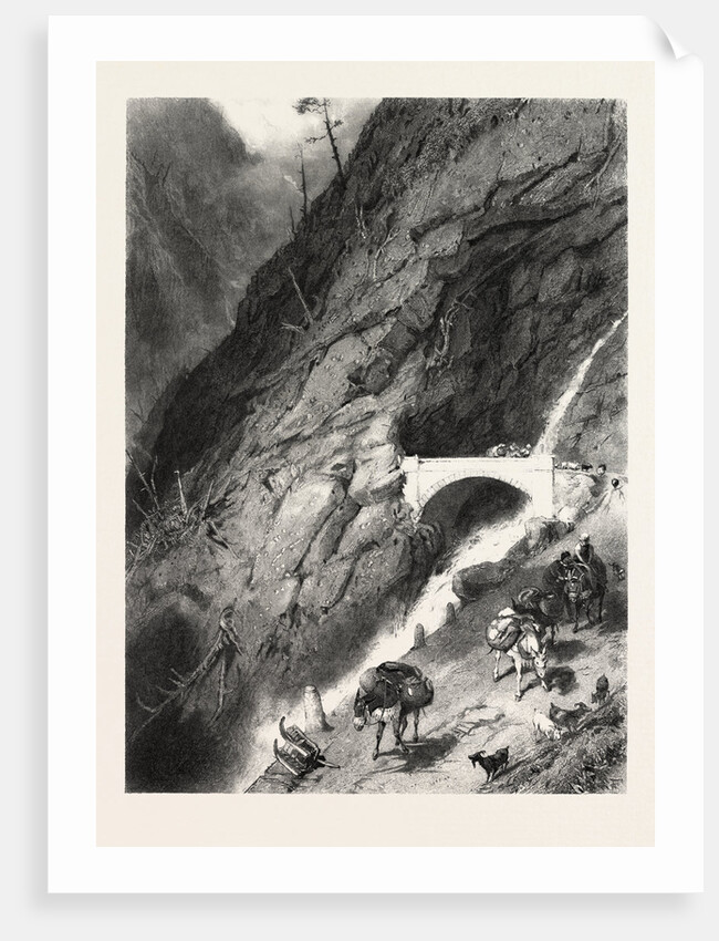 Bridge of Gondo, Switzerland by Anonymous