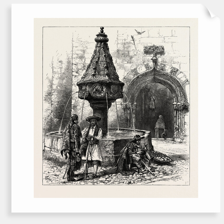 Fountain in Jativa, Spain by Anonymous