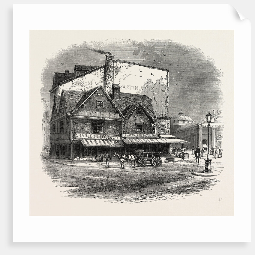 Old Building at Boston Where the Tea Plot is Supposed to Have Been Hatched by Anonymous