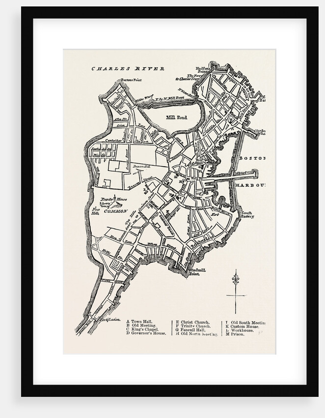 A Plan of Boston by Anonymous