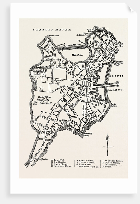 A Plan of Boston by Anonymous