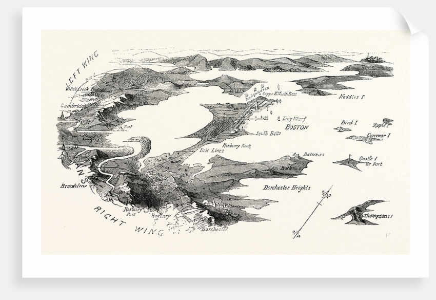 Plan of the Blockade of Boston by Anonymous