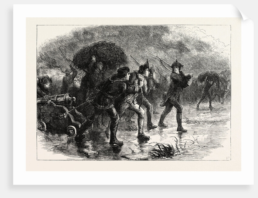 Night Manoeuvres of the Americans at Boston by Anonymous