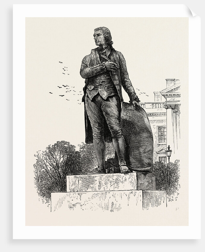 Statue of Jefferson in Front of the White House, Washington by Anonymous