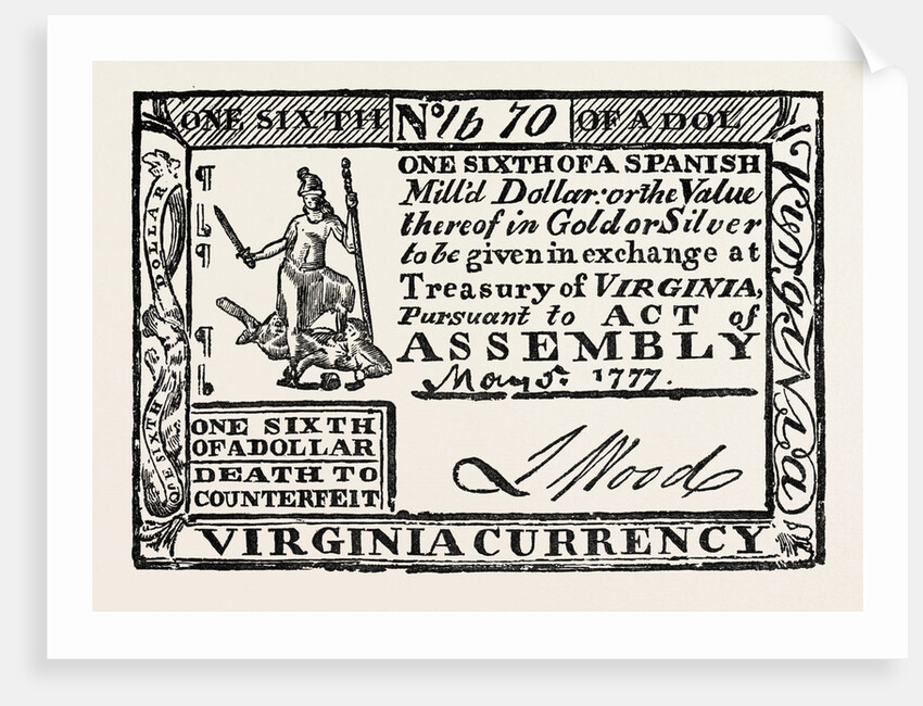 Virginia Paper Money by Anonymous