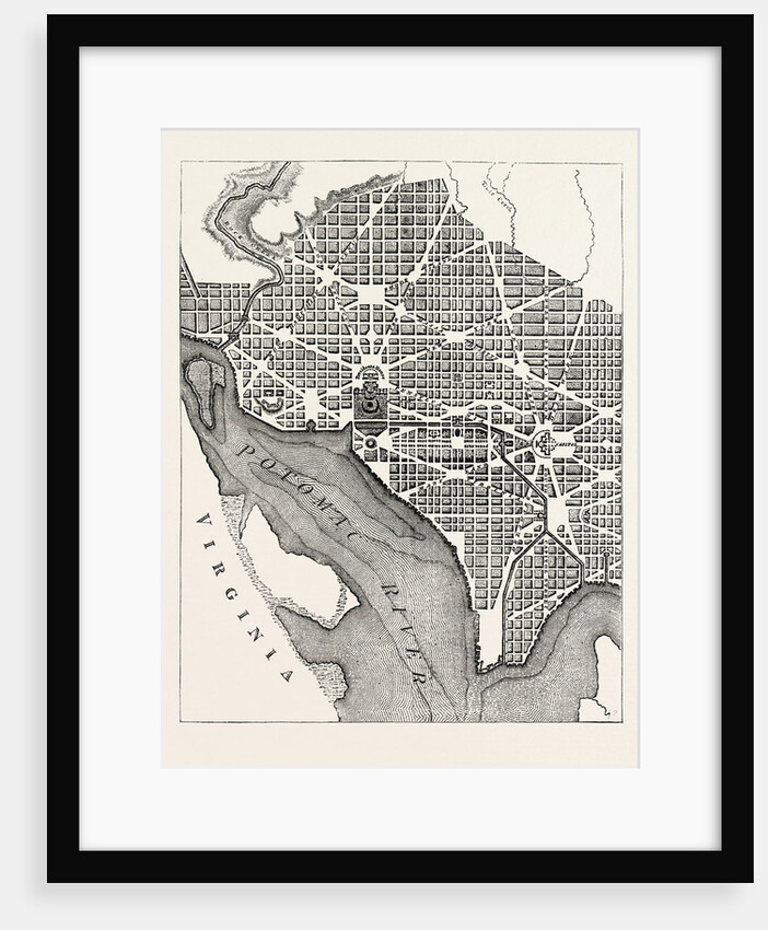 Plan of the City of Washington, As Originally Laid Out by Anonymous