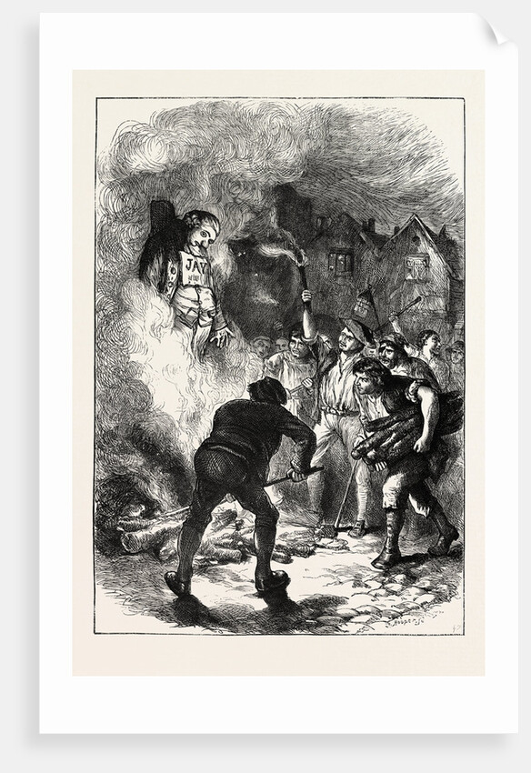 Burning John Jay's Effigy by Anonymous