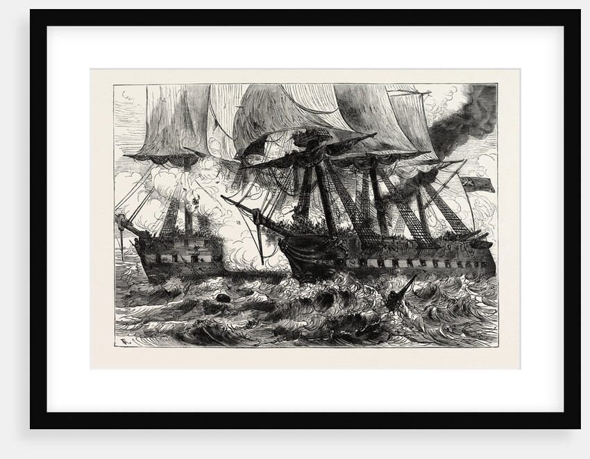 Fight Between the Chesapeake and the Shannon, Off Boston, During the War of 1812 by Anonymous