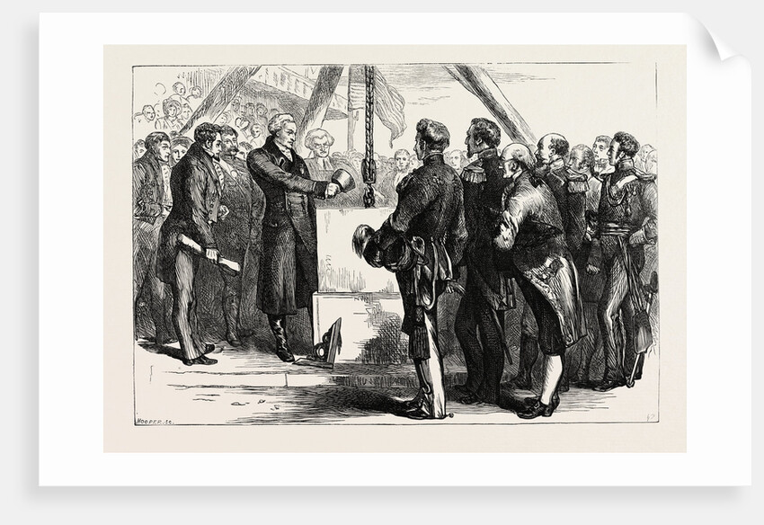 Lafayette Laying the Cornerstone of the Bunker Hill Monument by Anonymous