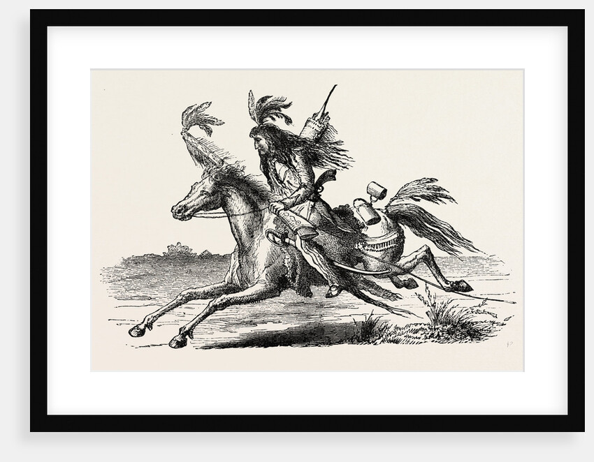 North American Indian on Horseback by Anonymous