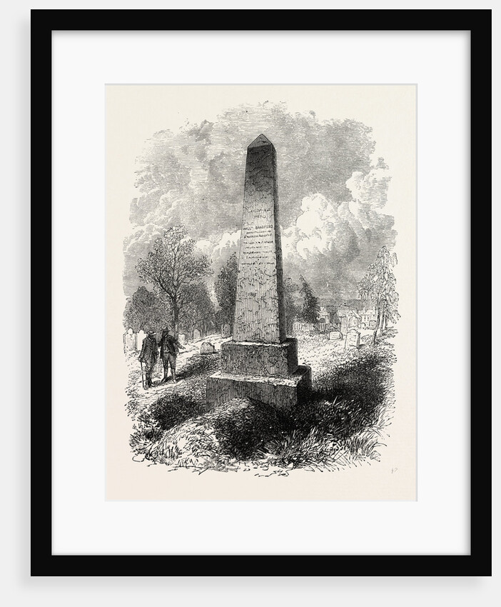 Monument Over Bradford's Grave at New Plymouth by Anonymous