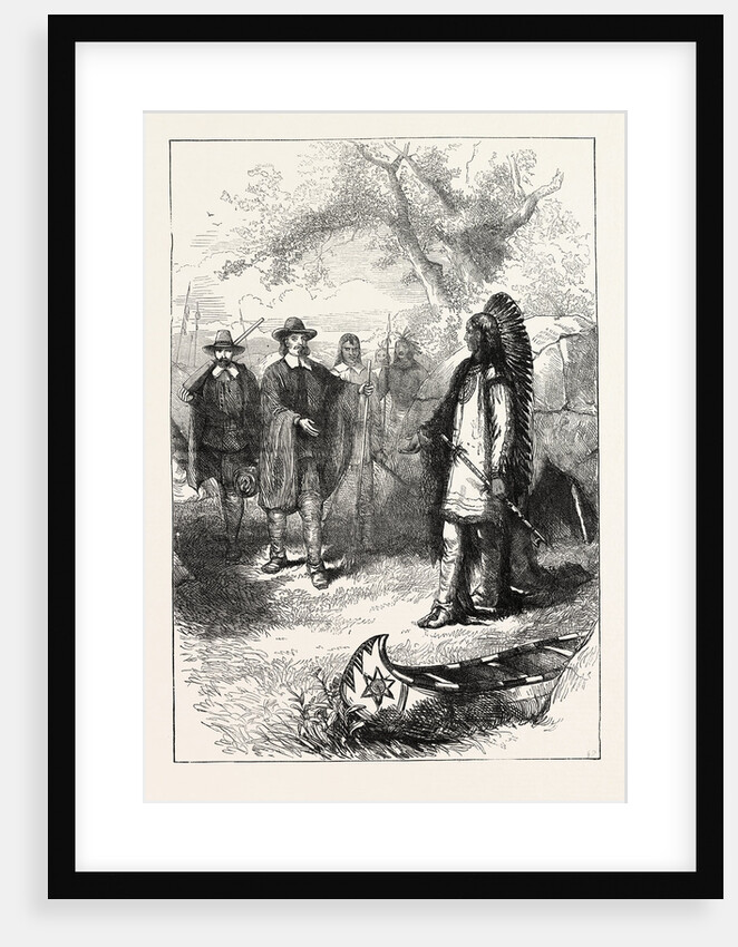 Edward Winslow's Visit to Massasoit by Anonymous
