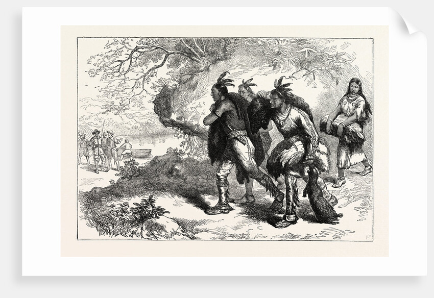 Indians Bringing Beaver Skins to Fleet by Anonymous