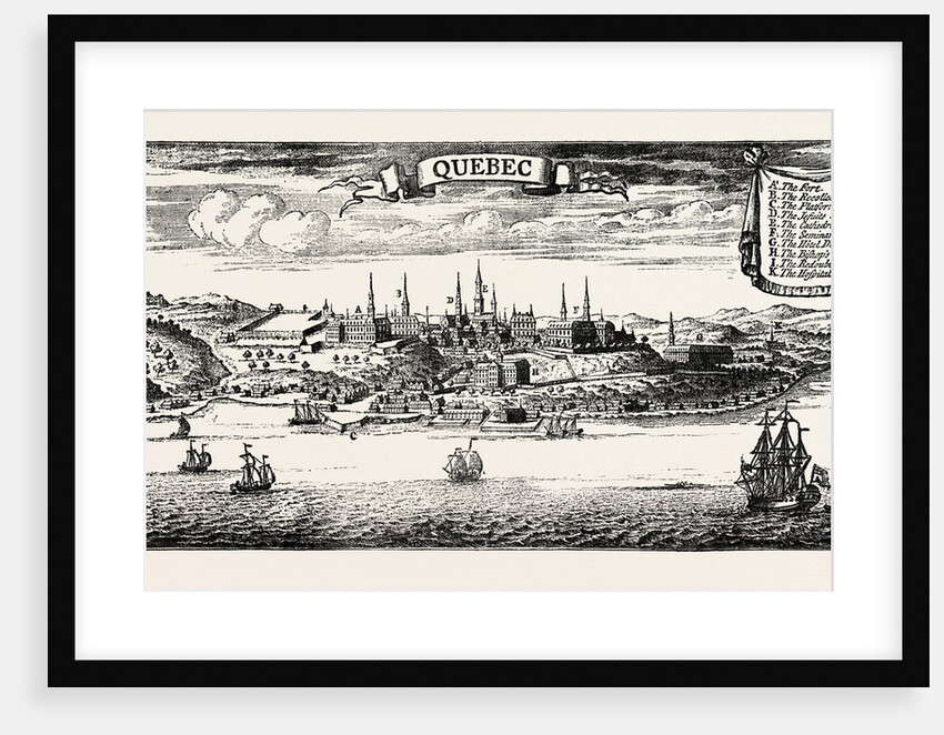 Old View of Quebec, from Popple' S American Atlas, 1730, Canada by Anonymous