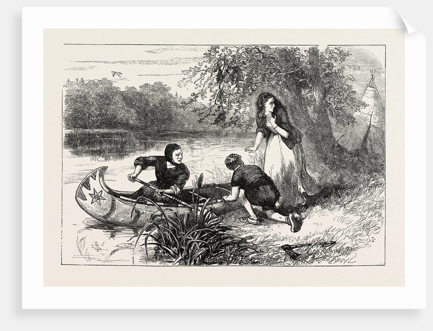 Mrs. Dunstan Escaping Down the Merrimac, Merrimack River by Anonymous