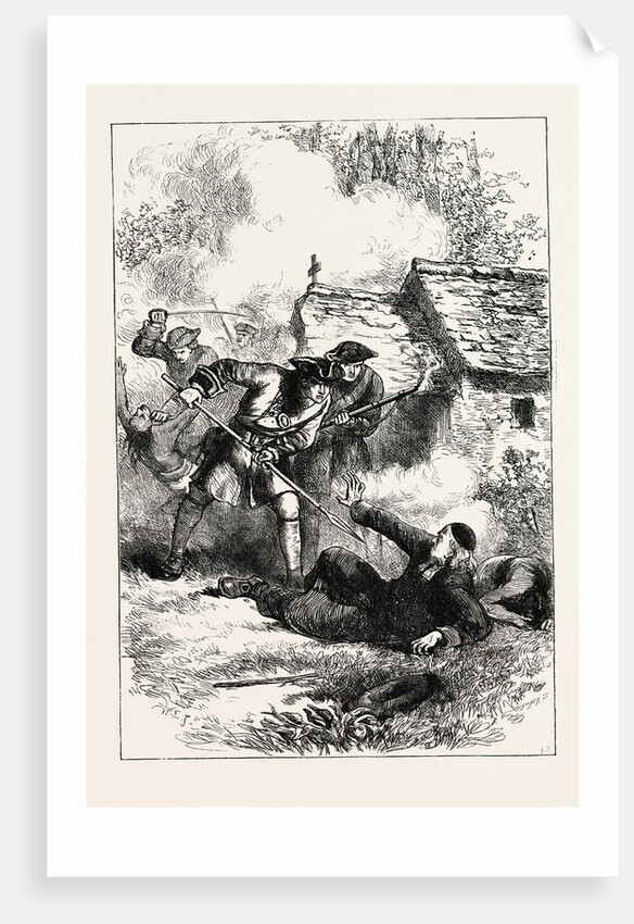 Death of Rasles, Sebastien Rale, Rasle, Priest, Jesuit, Missionary to the Abenakis by Anonymous