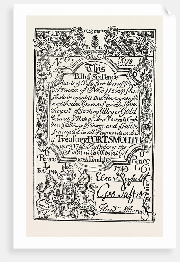 New England Paper Money by Anonymous