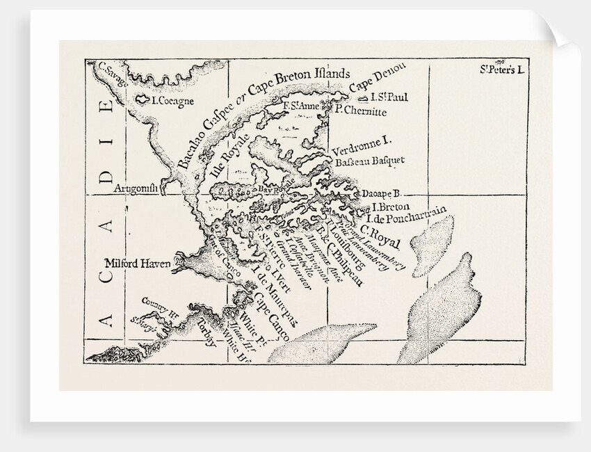 Map of Cape Breton. From Popple's Atlas. Canada by Anonymous
