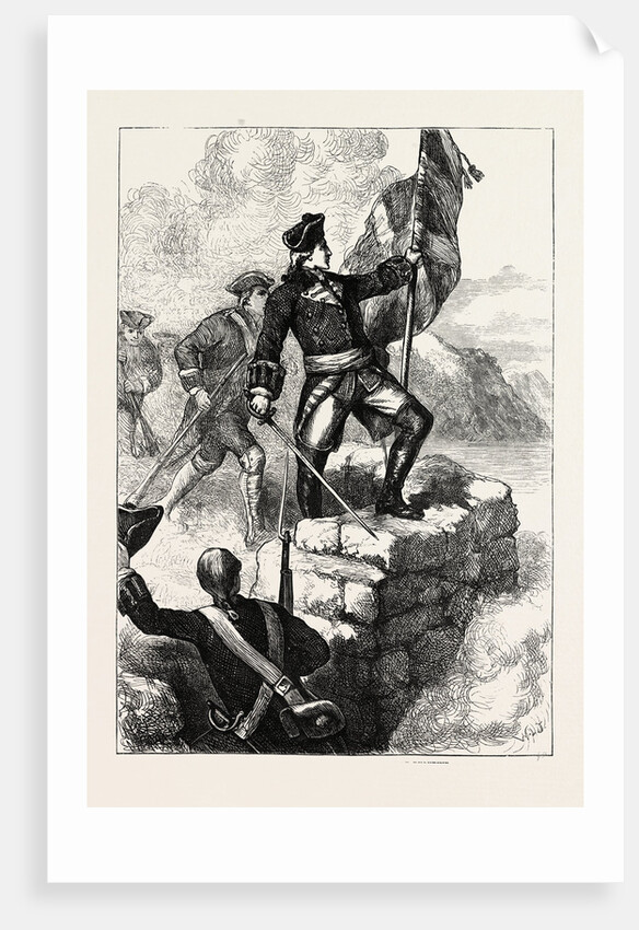 Washington Planting the British Flag at Fort Duquesne by Anonymous