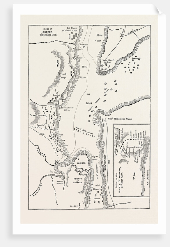 Plan of the Siege of Quebec, Canada by Anonymous