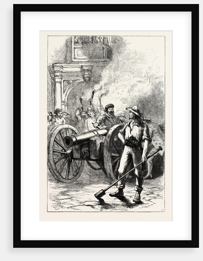 The Mob Firing Cannon Before the Court House Where M'Leod Was Imprisoned by Anonymous