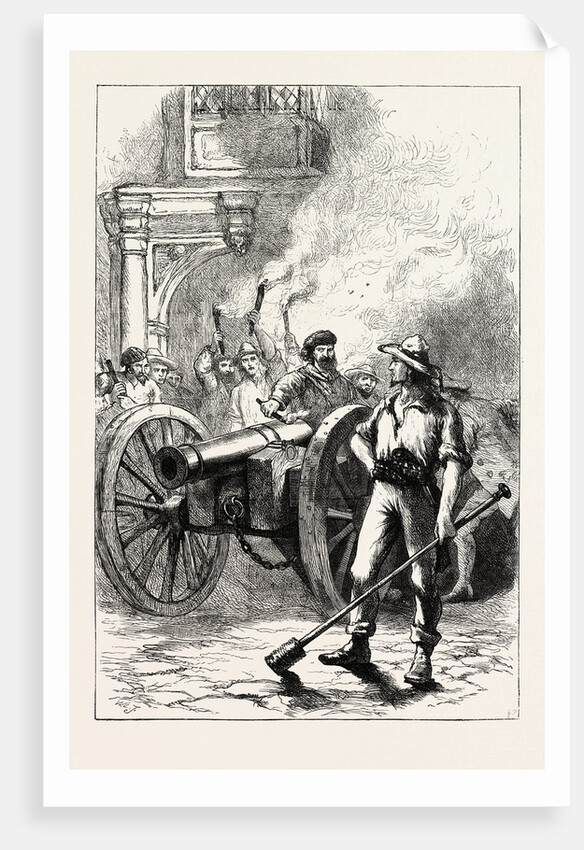 The Mob Firing Cannon Before the Court House Where M'Leod Was Imprisoned by Anonymous