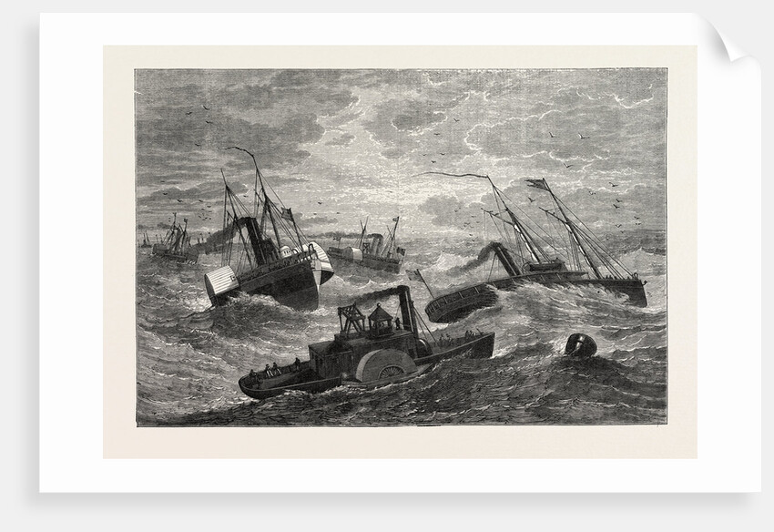 Burnside's Expedition Crossing Hatteras Bar by Anonymous