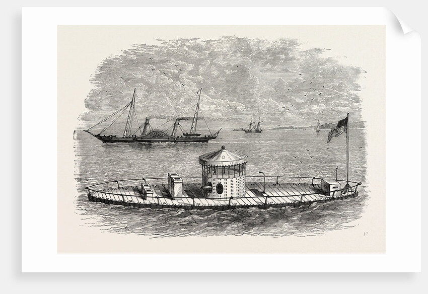 A Monitor, and Blockade-Runner, American Civil War by Anonymous