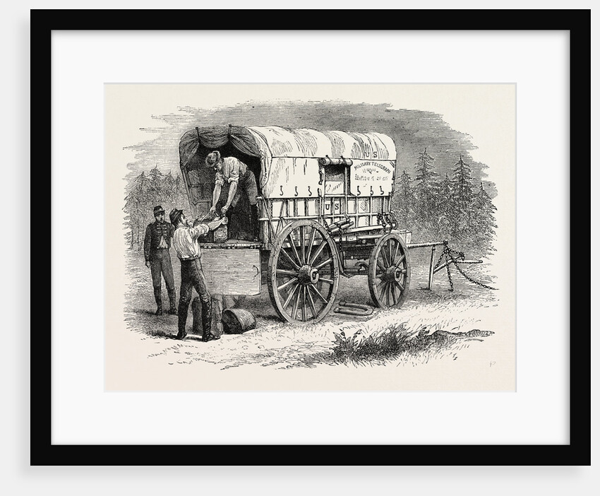 United States Military Telegraph Waggon, American Civil War by Anonymous