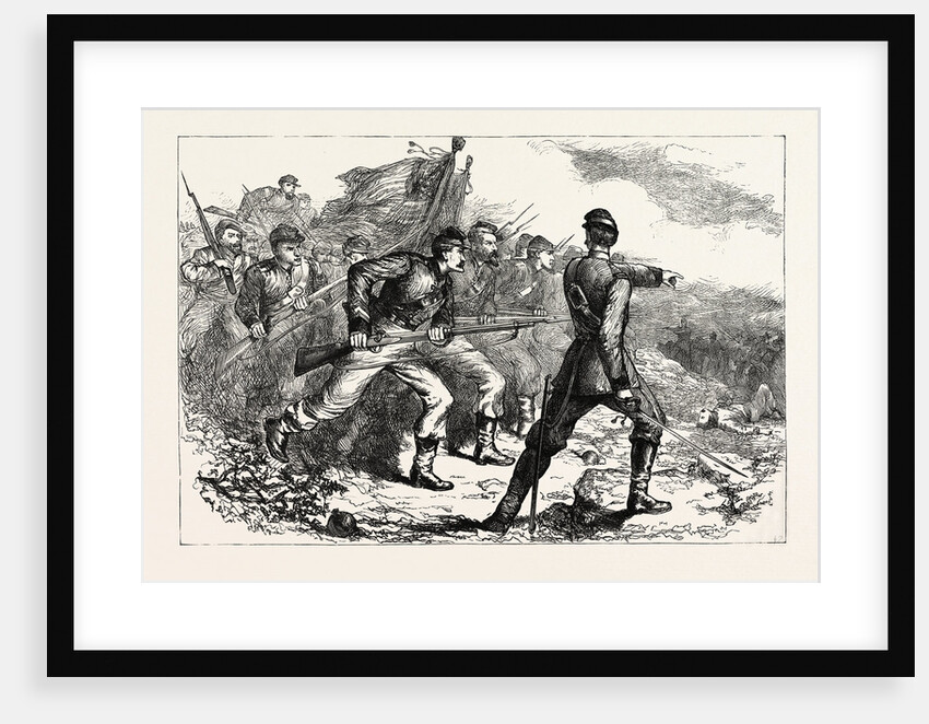 Charge of the Federals at Corinth, American Civil War by Anonymous