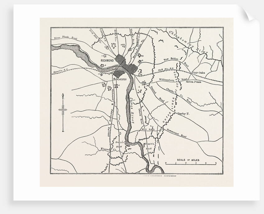 Plan of Richmond and the Surrounding Country by Anonymous