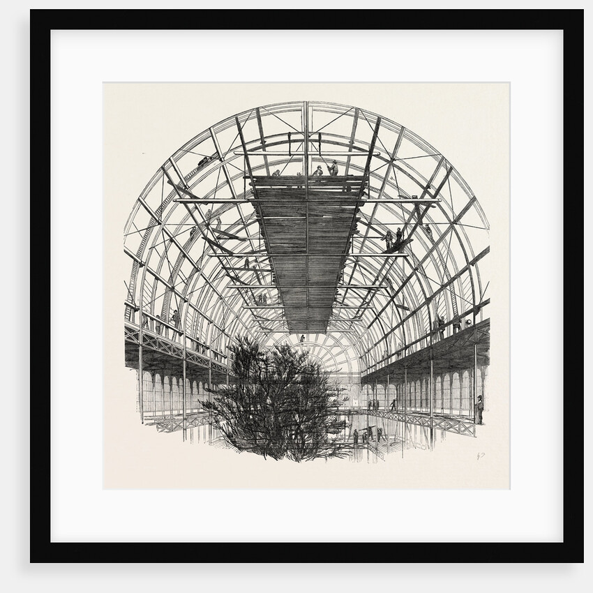 The Great Exhibition Building, the Crystal Palace: View Showing the Ribs of the Transept, London by Anonymous
