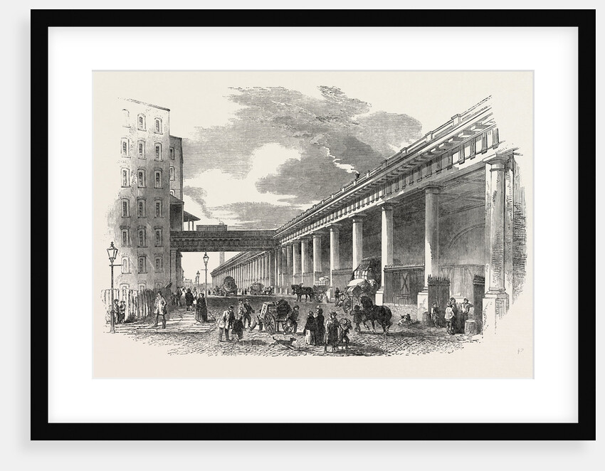 New Iron Railway Viaduct, at Manchester by Anonymous