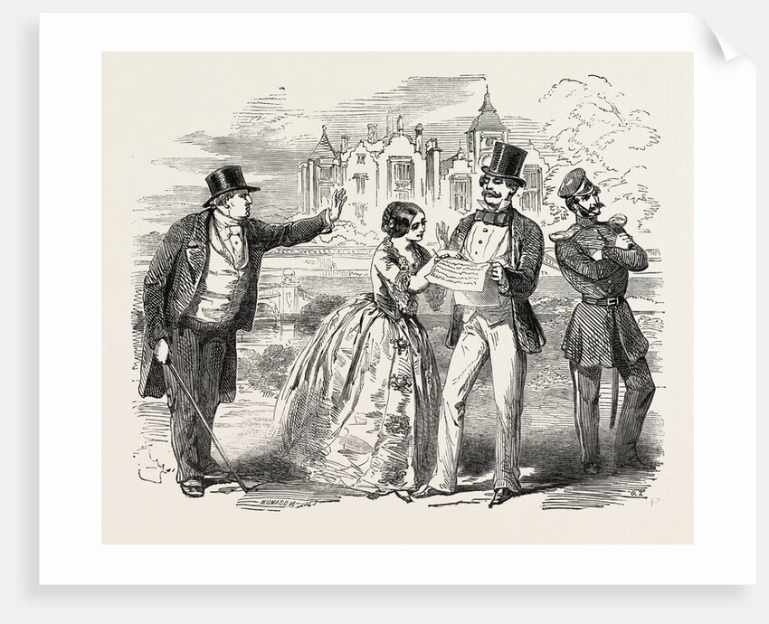 Scene from the New Comedy of the Old Love and the New, at Drury Lane Theatre, London by Anonymous