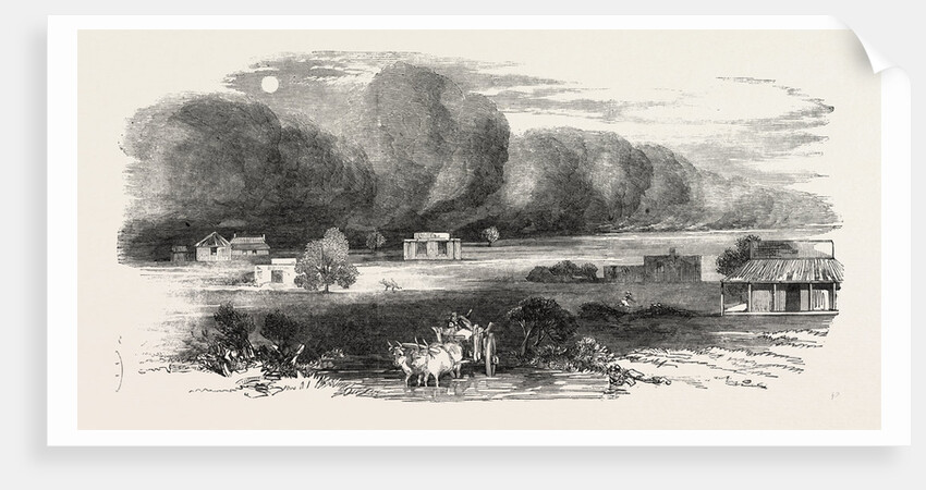 Dust Storm in the Punjab, India. Terrific Storms of Wind and Dust Frequently Rage During the Hot Season by Anonymous