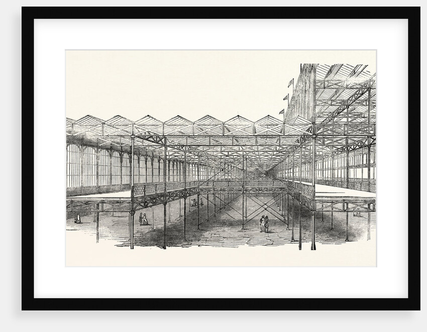 Great Exhibition Building, the Crystal Palace, Sectional View of Galleries, London by Anonymous