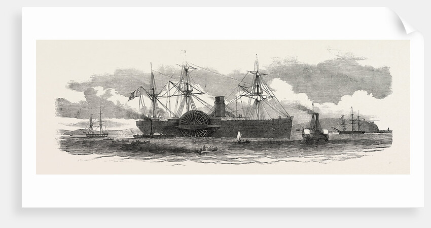 The United States Mail Steamship the Atlantic Being Towed to Her Moorings Opposite Haulbowline, Queenstown, New Zealand by Anonymous