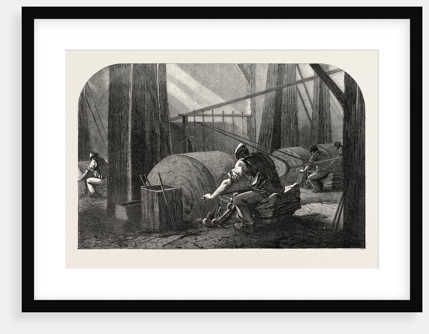 The Manufacture of Gun Barrels, at Birmingham, UK: Grinding the Gun Barrels by Anonymous