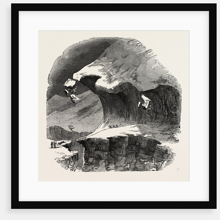 Climbing the Mont Blanc: Above the Grand Plateau: A Large Crevasse, Alps, French Alps, France by Anonymous