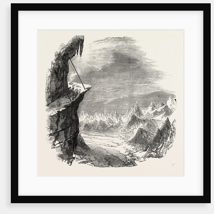 Climbing the Mont Blanc: The Grands Mulets, Evening View, Alps, French Alps, France by Anonymous