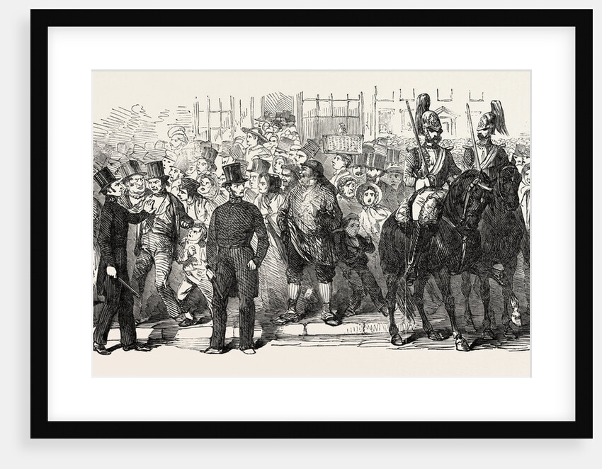 Opening of Parliament: Sketch from the Line of the Royal Procession, London by Anonymous