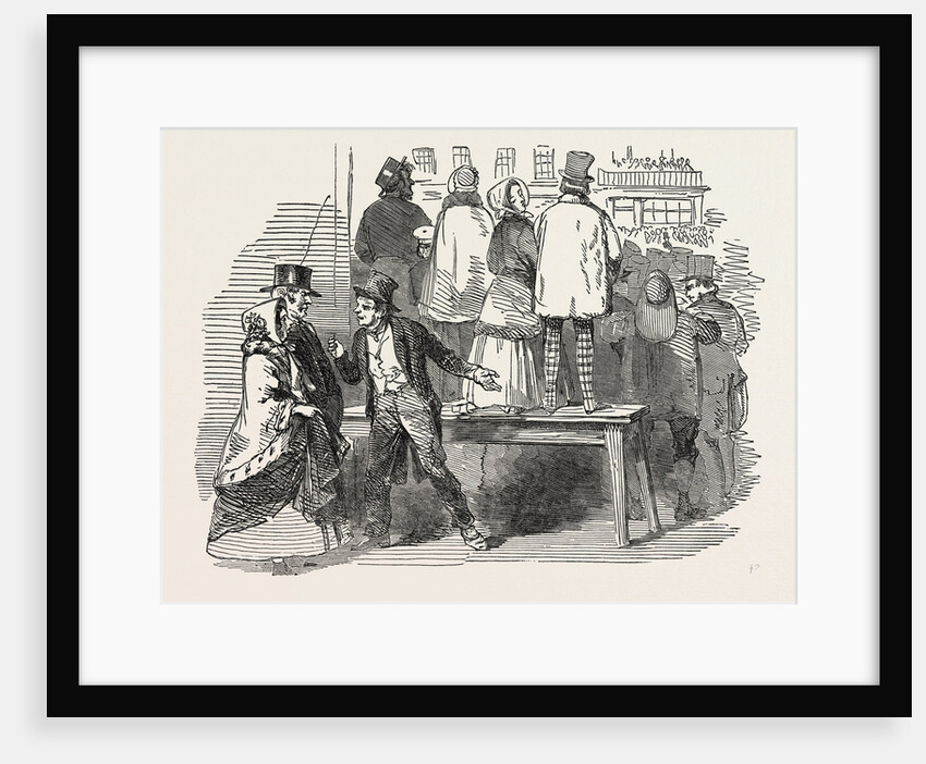 Opening of Parliament: Sketch from the Line of the Procession, Stands to Let, London by Anonymous
