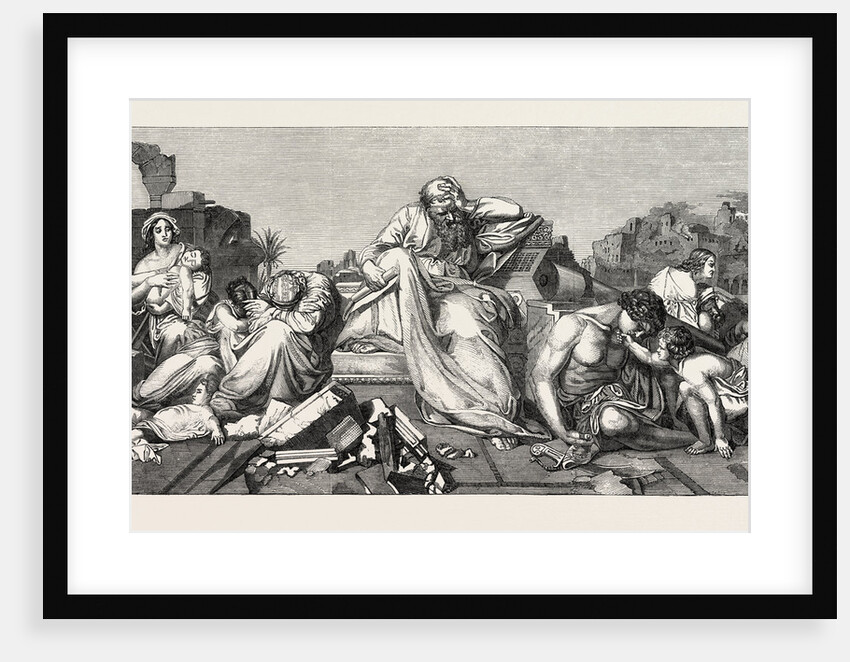 Jeremiah Among the Ruins of Jerusalem by Anonymous