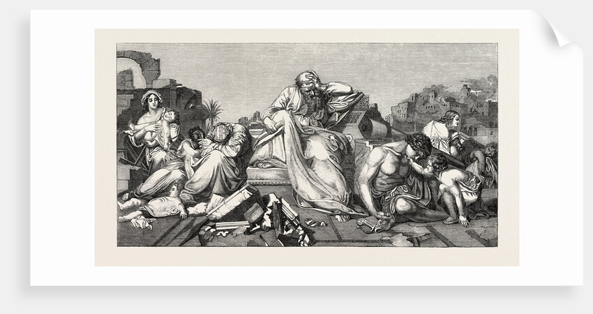 Jeremiah Among the Ruins of Jerusalem by Anonymous