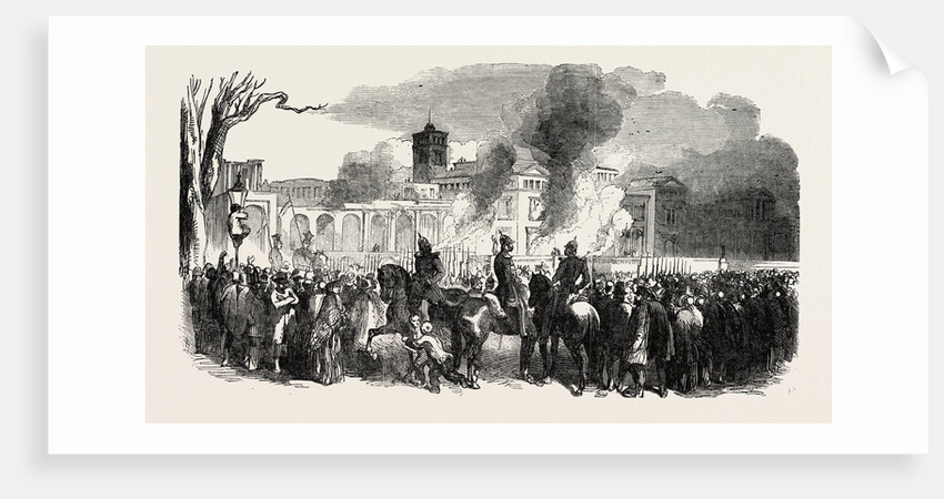 Fire at Kroll's Gardens, Berlin, Germany by Anonymous